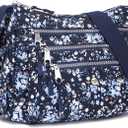 AOCINA Crossbody Bags for Women Multi Pocket Nylon Lightweight Ladies Purses Messenger Shoulder Handbags Satchel Travel Bag