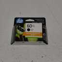HP 60XL Black Ink Cartridge, High-yield | Works with Printer Series: DeskJet D1660, D2500, D2600, D5560, F2400, F4200, F4400, F4580; ENVY 100; OJ J4500, J4680, 4500; PhotoSmart C4600, C4700, D110a