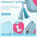 Birthday Gifts for Girl Initial Girls Purse Toddler Purse Kids Purses Toddler Girl Gifts Heart Purses for Girls Blue L