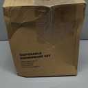 2026 New Years Decorations, 350PCS Black and Gold Party Supplies Disposable Dinnerware Set w/Black Gold Dot Paper Plates Napkins Cups Gold Plastic Fork Knives Spoon for Women Men Birthday Anniversary