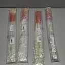 12 Pack Gymnastic Batons Ribbon Sticks 19 Inch Gymnastics Sticks, White Rod Red Handle, Portable Ribbon Pole Wand, No Ribbons Included
