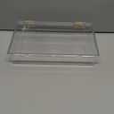 1 Clear Hard Plastic Box with Hinged Lid, 10 3/8" L x 6" W x 2" H, Plastic Display Case and Keepsake Storage Box, Made in USA by Gary Plastic Packaging