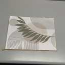 HesenDot Unframed Boho Sage Green Canvas Prints,12x16in Botanical Line Wall Art,Set of 3 Abstract Geometric Posters Decor,Minimalist Modern Green Artwork for Living Room Bedroom Bathroom Office Home