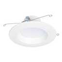 HALO 5/6 inch LED Recessed Light Trim with Selectable Color Temperature 2700K-5000K Dimmable Wet Location Indoor Outdoor Downlight Retrofit RL56069FSD2W1EWH