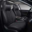 GXT Deluxe Faux Leather Full Coverage Car Seat Cover Anti-Slip Universal Fits for Sedans SUV Pick-up Truck with Headrests,Interior Accessories(Black)