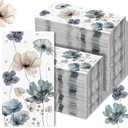 Epakh 200 Pcs Bulk Paper Guest Towels Floral Napkin 2 Ply Disposable Boho Vintage Flower Dinner Napkins Watercolor Spring Decorative botanical Hand Towel for Bathroom Wedding Holiday Party, 7.9 x 4.3"
