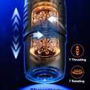 EINSEO AI Sync Male Masturbator Sex Toys for Men - Adult Toy Male Sex Toys with 7 Thrusting & 7 Rotating Modes, Pocket Pussy Hands Free Sex Machine LCD Display with Visual Window & Mounting Base