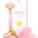 ROSELYNBOUTIQUE Gua Sha Facial Tools & Face Roller Original Face Massager for Puffiness Wrinkless Skin Care Routine - Self Care Gift for Men Women (Pink)