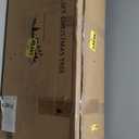 Pre-Lit Christmas Tree 6ft Snow Flocked, Artificial Spruce, 350 Clear Lights, Feel Real Hinged Xmas Trees