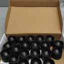 Homemory Black Tea Lights Candles Battery Operated, 200+Hour Flameless Flickering Fake Electric LED Colored Tealights Candles for Halloween, Theme Party, Wedding Table Decor, Holiday Decor, 24Pack