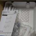 Calmootey 3-Tier Rolling Utility Cart with Drawer,Multifunctional Storage Organizer with Plastic Shelf & Metal Wheels,Storage Cart for Kitchen,Bathroom,Living Room,Office,White