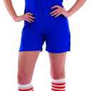 fun shack Adult Womens Red Plumber Costume, Gaming Costume, 80's Halloween Costume (Large)