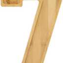 15.8'' Wood Number Charcuterie Fillable Board Box, Reusable Alphabet Number Shaped Form Tray for Anniversaries, Serving Tray for Birthday Party Decor Serving Plates Display Candy Cake (Number 7)