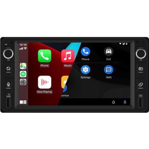 Car Radio Stereo Player MP5 for Toyota 4Runner 03-09 Tundra 00-06 Built in Carplay& Android Auto BT Voice Control Multimedia for VIOS Crown Camry Corolla RAV4 Sequoia 01-07(3.93in x 7.87in)