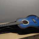 Pyle 36 Inch 6 String Classic Acoustic 3/4 Scale Guitar w/ Digital Tuner, Blue