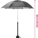 SnowTing Umbrella Chair Clamp for Cameras, Flexible Adjustable Gooseneck Camera Rain Cover, Tripod Sun Shade Umbrella for Outdoor Photographing, Filming, Live Streaming, 20 Inch Diameter, Black