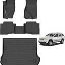 AIPOIL® Floor Mats & Cargo Liner Set for 2005-2010 Jeep Grand Cherokee All-Weather Easy to Clean All-Round Protection Full Set Automobile mats Accessories - Black