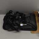 Airplane Foot Hammock, No Collapse Foot Rest for Plane Travel with Extended Adjustment Strap, Portable Desk Foot Hammock with Thickened Foam, Foot Sling Travel Essentials to Relax Your Feet(Black 2PC)