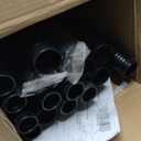 Extra Long Curtain Rods for Windows 120" to 240", 1 Inch Matte Black Drapery Rod For Bedroom Living Room Divider Adjustable Heavy Duty Outdoor Curtain Rod for Patio Cap Finials