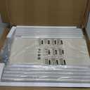 2 Tier Small White Shoe Rack For Closet, Stackable Shoe Shelf Organizer for 9 -12 Pairs of Shoes, Small Shoe Storage Organizer for Entryway, Hallway, Garage, Living Room, Bedroom, Size 28.5"* 11" * 13"