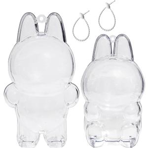 2Pcs Protective Case for L A B 2.0 Doll Display Box, Standing Case, Clear Display Case with Keychain(No Doll, Standing+Sitting) 2Pcs Protective Case for L A B 2.0 Doll Display Box, Standing Case, Clear Display Case with Keychain(No Doll, Standing+Sitting)