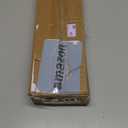 Single Curtain Rod for Windows 66 to 120 Inches(5.5-10ft): 1 inch Diameter Adjustable Curtain Rod, Heavy Duty Curtain Rod with Netted Texture Finials, Size:36-120(weathered white)