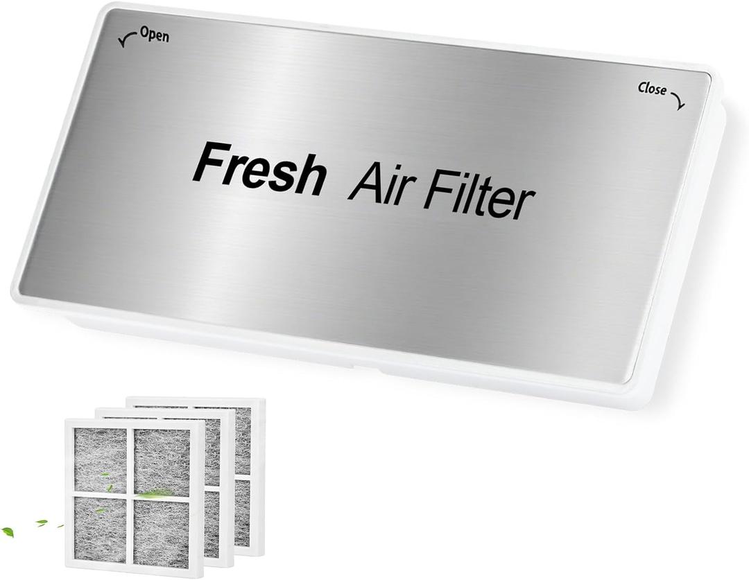 ADQ75493301 New Upgraded Refrigerator Air Filter Cover Replacement, Come with The LT120F Refrigerator Air Filter(3 Packs), Fresh Air Filter Cover, Compatible with LG Refrigerator Models