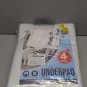 Utopia Bedding Washable Underpads 34" x 52" (Pack of 4), Waterproof Reusable Heavy Absorbency Incontinence Bed Pads for Adults, Kids, Elderly and Pets, Bedwetting Pads for Sofa and Couch (White)