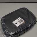 Large Capacity Makeup Travel Bag with Double Clear Sided, Waterproof PU Leather - Ideal Travel Cosmetic Bag for Organizing and Storing Makeup Essentials Valentines Day Gifts,Black