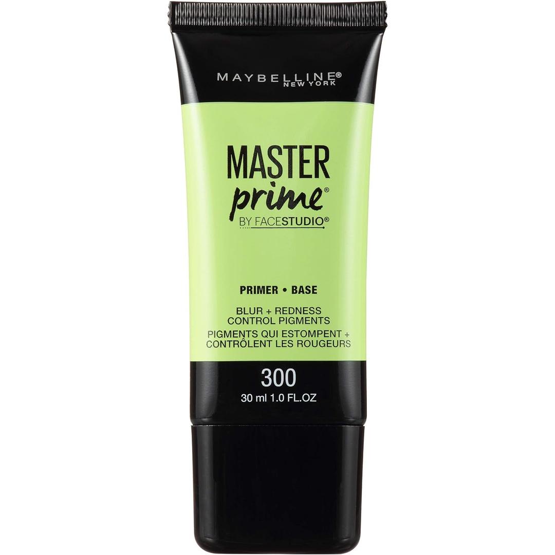 Maybelline Face Studio Master Prime Face Primer Makeup Base, Blur + Redness Control, 1 Count, 30 ml