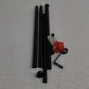 TONIAL 2 Pack Curtain Rods 32 to 58 Inch, Telescoping Splicing 3/4 Inch Single Rods for Windows Decorative Drapery Rod with Small Finial, Black