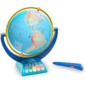 Educational Insights GeoSafari Talking Globe Featuring Bindi Irwin - Interactive Globe for Children, World Map for Kids, Classroom Geography Resources, Boys and Girls Ages 4+