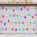 Outus 86 Pcs Christmas Car Refrigerator Decoration Magnets Bulk Reflective Light Shaped Car Stickers Xmas Magnets for Cruise Ship Garage Door Decor (5 x 2.7 Inches,Dark Color)