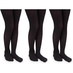 Jefferies Socks Girls 13-14 School Uniform Nylon Tights 3 Pack