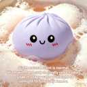 Light Purple Dumpling Squishies New Mystery Squishies Dumpling with Box Stress Relief Balls Sensory Toys Desk Squeeze Toys Gift