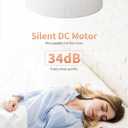 Ceiling Fans with Lights, 20" Boho Ceiling Fan with Light Flush Mount, Drum Rattan Low Profile with 6 Speeds, Remote Control for Bedroom, Nursery, Living Room
