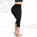 Walifrey Capri Leggings for Women, Buttery Soft High Waisted Leggings for Gym Yoga Workout (White, XXL)