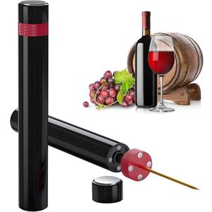 Mini Wine Opener | Travel Portable Pocket Air Pressure Pump Wine Bottle Opener | Assemblable Design Corkscrew 7S Quick Bottle Opening | for Home, Restaurant, Party,Wine Lovers (Red)