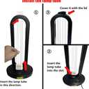 2PC UV Light Tube Ozone Sanitizer Bulb Ultraviolet Lamp Quartz Type 38W