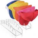 2 Pack Clear Hat Organizer for Baseball Caps, Acrylic Hat Stands for Display, Hat Organizer Closet