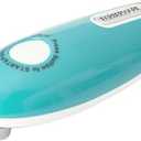 Farberware Compact Battery Operated Hands-Free Automatic Can Opener for any Size Can with Magnet to Safely Remove Lid, Seamless Opening Decreases Sharp Edges for Easily and Safely Opening Cans, Aqua