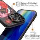 Magnetic for iPhone 13 Pro Magsafe Case Cute Aesthetic - Durable Fashion Funny Phone Case - Girly Tiger Pattern Print Cover Design for Woman Girl 6.1 inches Black