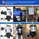 Dreyoo 1 Set Water Pressure Booster Pump 110v 5.5 GPM 70 PSI Self Priming Industrial Water Pump with Power Plug Pipe Fittings Brass Connector Strainer Filter for RV/Caravan/Marine/Home/Garden (Black)