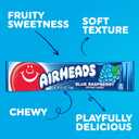 Airheads Full-Size Candy Bars, Taffy Candy Pack, Individually Wrapped Bulk Candy, Blue Raspberry Flavor Artificially Flavored, 36 Count Box