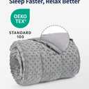 Mr. Sandman Weighted Blanket for Adults Queen Size 15 lbs, Soft Cooling Heavy Minky Blanket for Sleep, Washable Throw Blanket with Glass Beads, 60 x 80 Inches, Grey