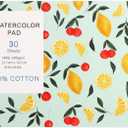 30 Sheets Watercolor Paper Pad, A5 (8.3 x 5.8) Cold Press Watercolor Paper, 140 lb/300 GSM Tearable Water Color Pad for Art Painting, Drawing, Mixed Media, Stocking Stuffers
