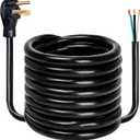 15FT 6 AWG 3 Prong Replacement Power Cord with N6-50P Plug, Heavy Duty 50AMP 250V Extension Cable with Pigtail Open Wiring End - Suitable for TEMPWARE 10000W Electric Garage Heater