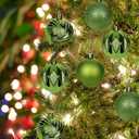 2.36" Christmas Ball Ornaments Green 30 Pcs Small Shatterproof Christmas Tree Decorations Xmas Tree Christmas Ornaments Balls with Hanging Loop for Wedding Holiday Party Wreath Home Decor