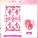 2 x 100 Pcs Galentines Day Napkins, Galentines Gang Party Napkins, Pink Crown Lips Hearts Table Decor for Girls Night, Brunch Party, Besties Celebration Supplies