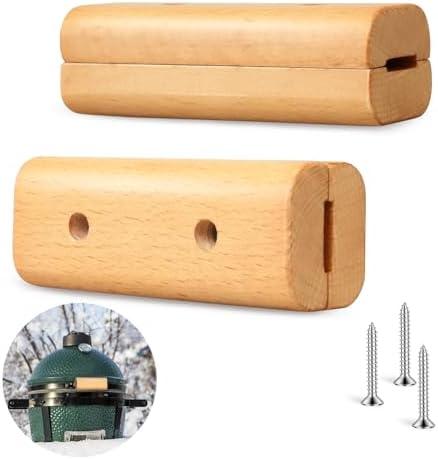 FOTITM Wooden Handle Replacement, Large Green Egg Accessories, Compatible with X-Large, and XX-Large Sizes,